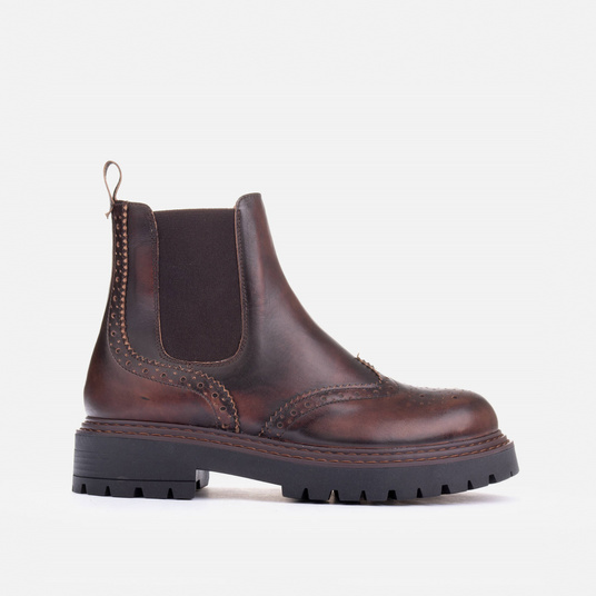 Brown Chelsea boots